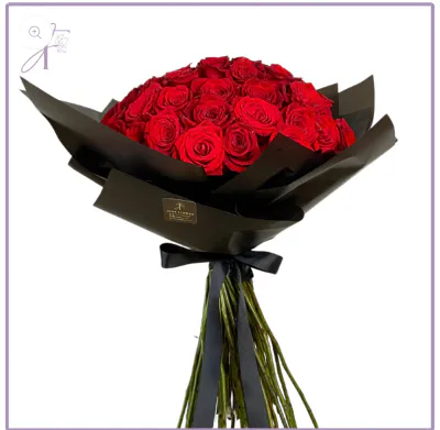 A Month of Grand Roses: 24 Blooms Weekly [Floral Subscription]