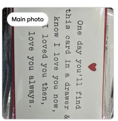 I loved you then, I love you always - love card - 10cm x 17cm